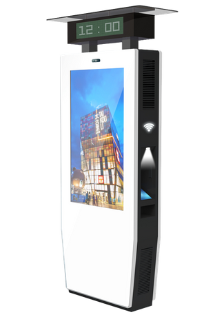 Versátil señalización digital independiente para exteriores 4K con pantalla LG